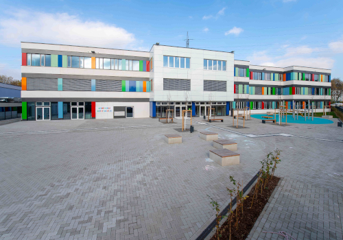 Neubau 4-zügige Grundschule mit 2 – Feldersporthalle